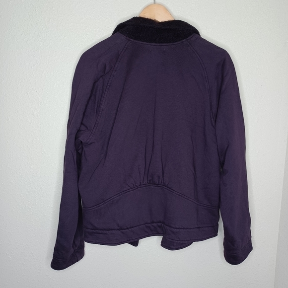 Prairie Underground Purple Oversized Moto Jacket S - Picture 5 of 7